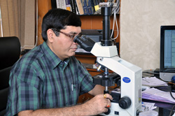 Olympus microscope with camera